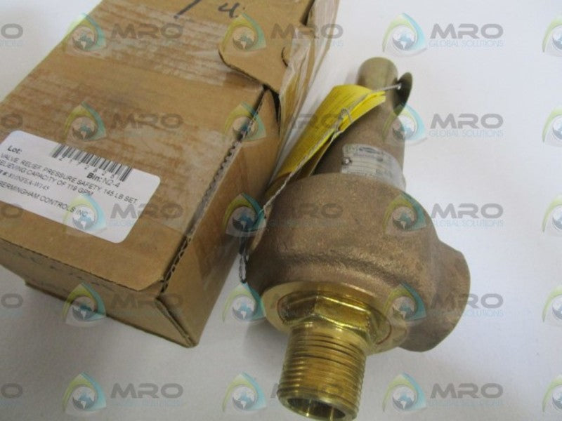 BERMINGHAM CONTROLS, INC. RELIEF VALVE 810NFEA-W145  NSMP