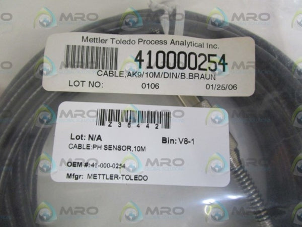METTLER TOLEDO PH SENSOR CABLE 10M 410000254 NSNP IN BAG