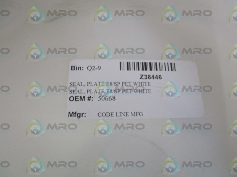 CODE LINE MFG PLATE SEAL 50668  NSNP