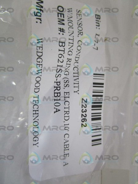 WEDGEWOOD SENSOR CONDUCTIVITY W/ MOUNTING RING BT621SS-PRB10A NSNP
