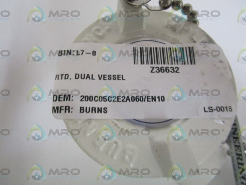 BURNS DUAL VESSEL RTD SENSOR 200C05A2E2A060  NSNP