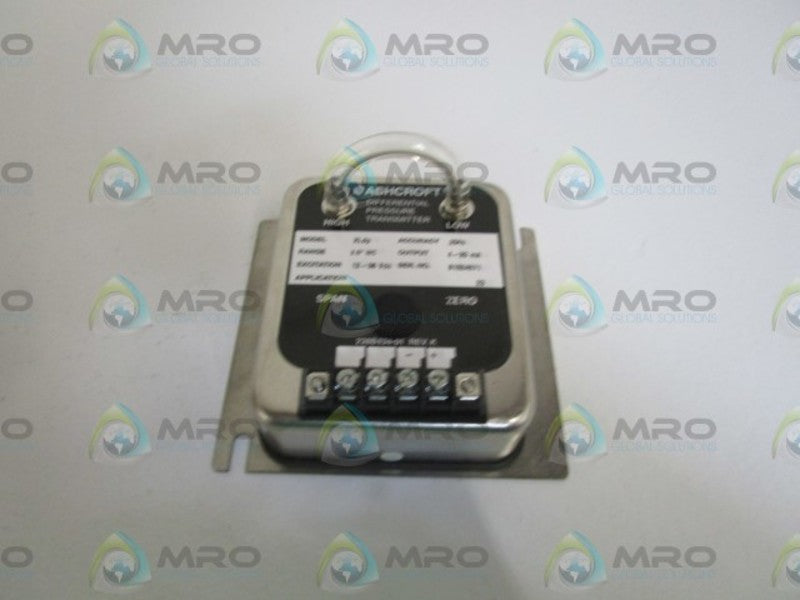 ASHCROFT XLdp XL-3-MB2-42-ST DIFF. PRESSURE TRANSMITTER 2.5" WC  NSMP