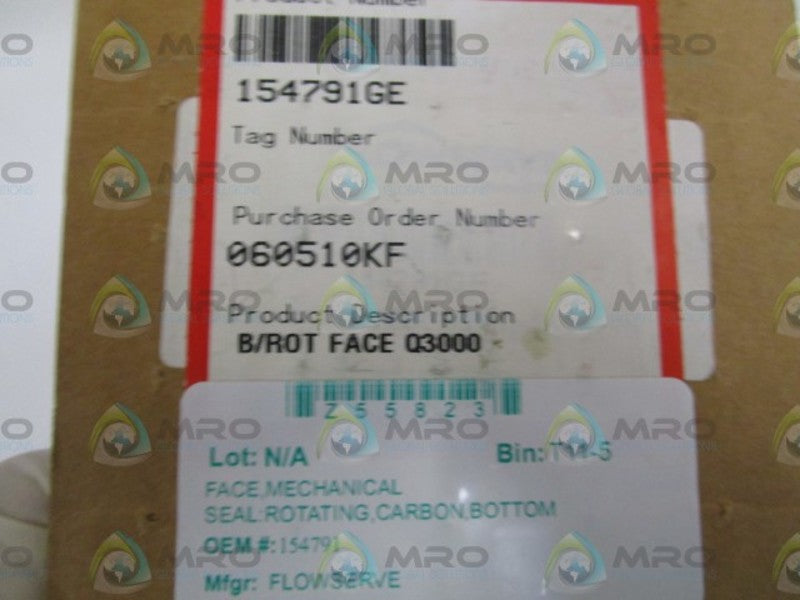 FLOWSERVE CARBON FACE SEAL 154791GE ORIGINAL PACKAGE