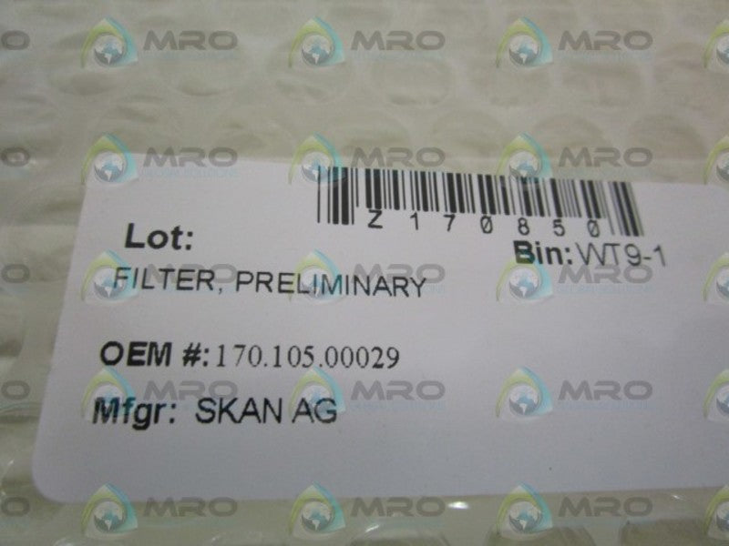 SKAN AG PRELIMINARY FILTER 170.105.00029  NSNP