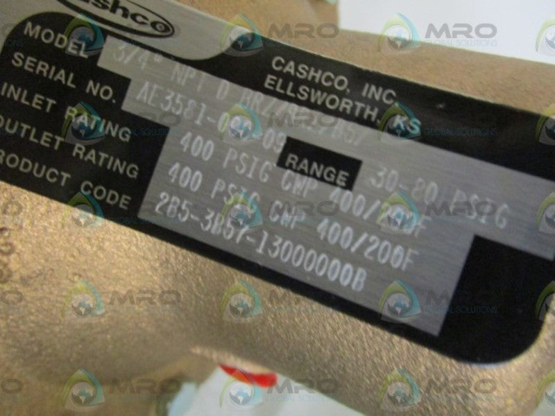 CASHCO VALVE 3/4" 2B5-3B57-13000000B  NSNP