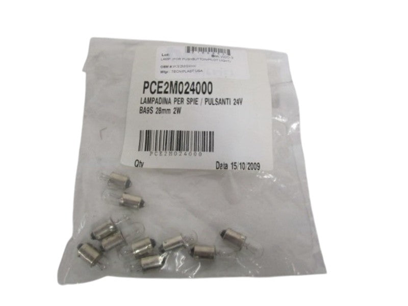 LOT OF 10 TECNIPLAST USA LAMP PCE2M024000 NSNP