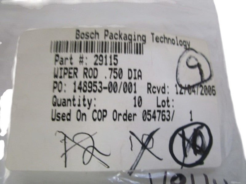 LOT OF 9 BOSCH WIPER ROD 29115 NSNP