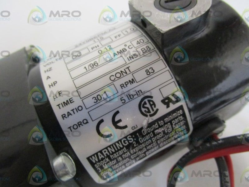 BODINE RATIO:30:1 GEAR MOTOR 24Y0BEPM-A2  NSNP