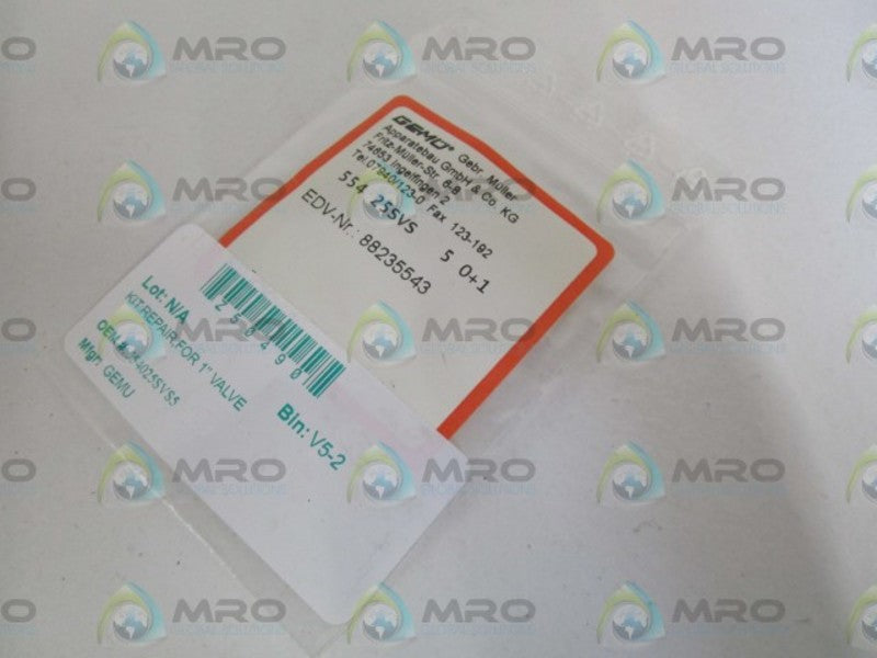 GEMU REPAIR KIT FOR 1" VALVE 554-25SVS-5 NSNP IN BAG