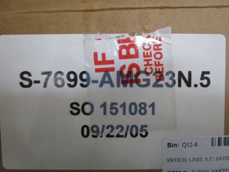 WESTLOCK LIMIT SWITCH S-7699-AMG23N.5 NSMP