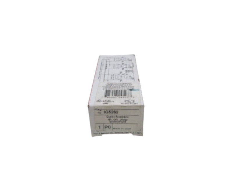 PASS & SEYMOUR DUPLEX RECEPTACLE IG5262 NSMP