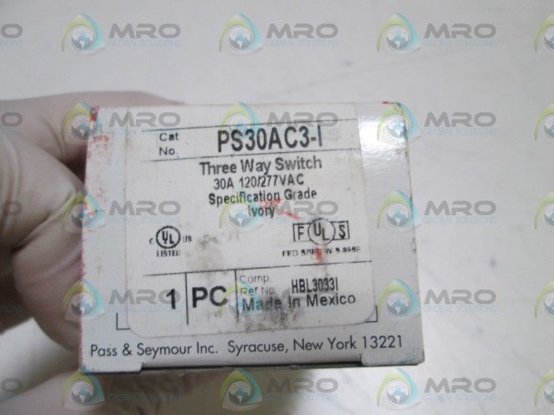 PASS & SEYMOUR THREE WAY SWITCH PS30AC3-I NSMP