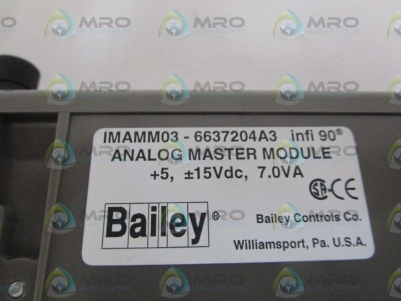 BAILEY INFI 90 IMAMM03 ANALOG MASTER MODULE  UNMP