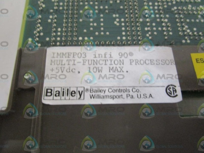 BAILEY MULTI-FUNCTION PROCESSOR IMMFP03  UNMP