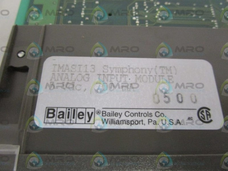 BAILEY ANALOG INPUT MODULE IMASI13  UNMP