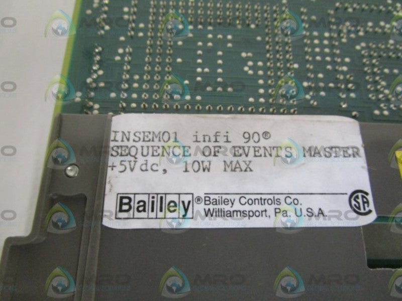 BAILEY SEQUENCE MODULE INSEM01  UNMP
