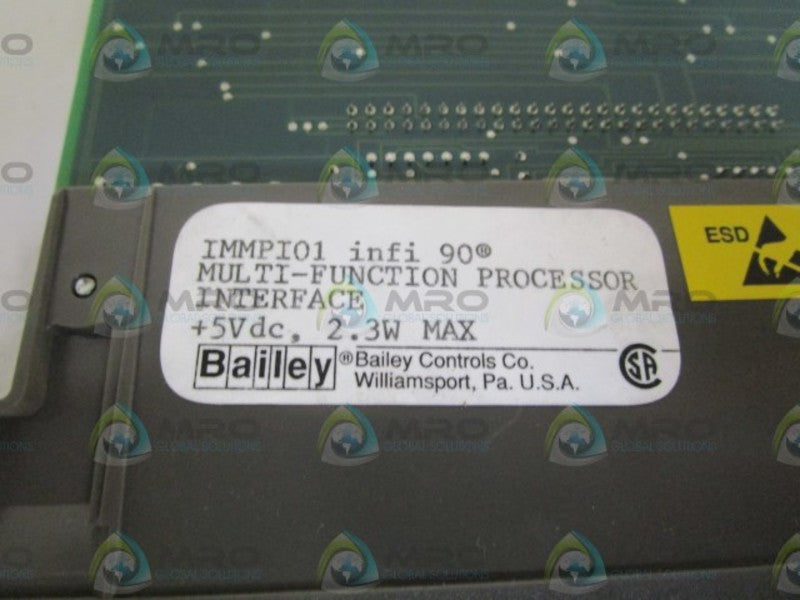 BAILEY MULTI-FUNCTION PROCESSOR IMMPI01  UNMP