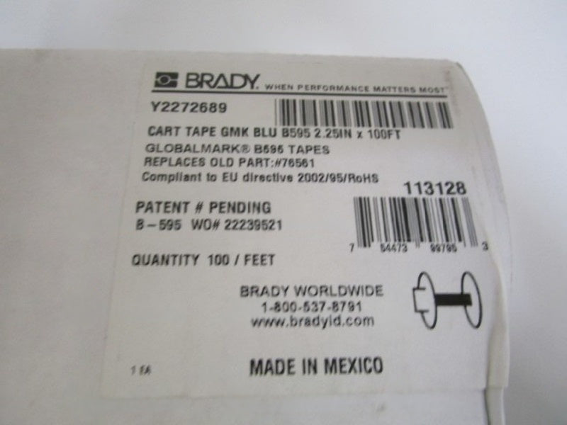 BRADY CART TAPE GMK BLU 113128  NSMP
