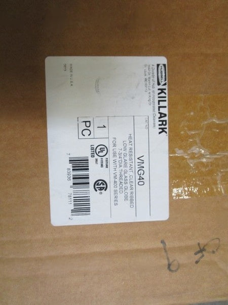 KILLARK CLEAR GLASS GLOBE VMG40 NSMP