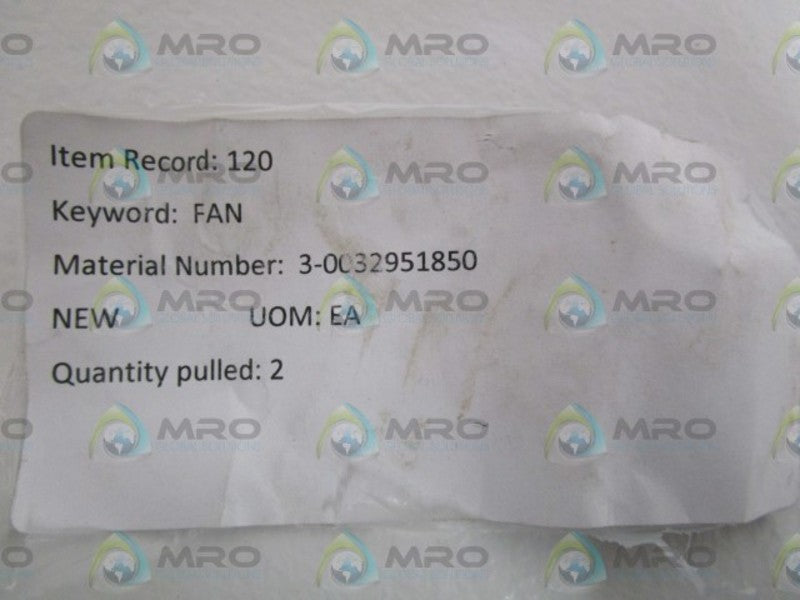 LOT OF 2 FAN 3-0032951850 NSNP