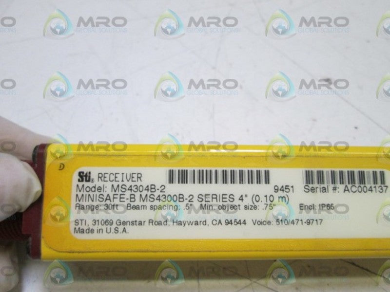 STI RECEIVER ( NO CLAMPS) MS4304B-2 UNMP