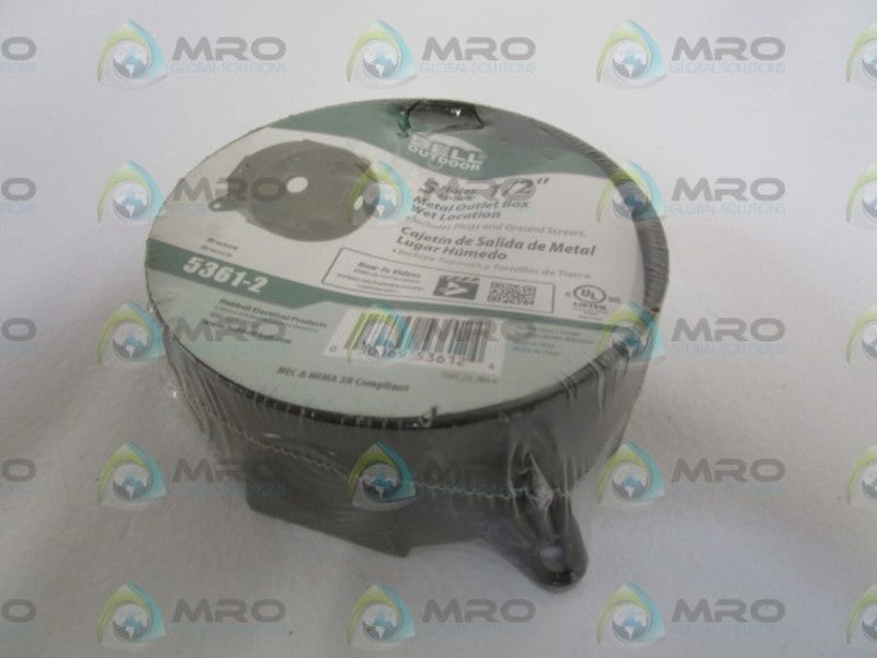 BELL 1/2" ROUND OUTLET BOX 5361-2  NSNP