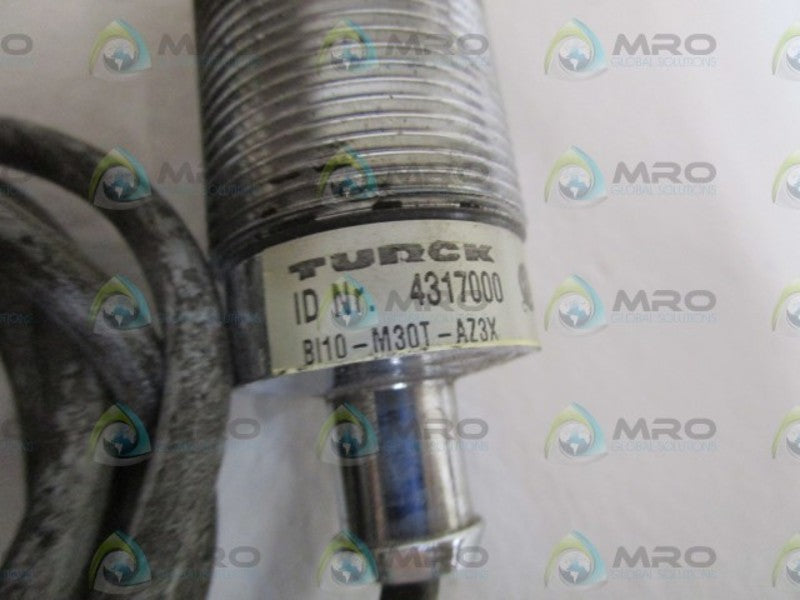 TURCK PROXIMITY SENSOR BI10-M30T-AZ3X UNMP