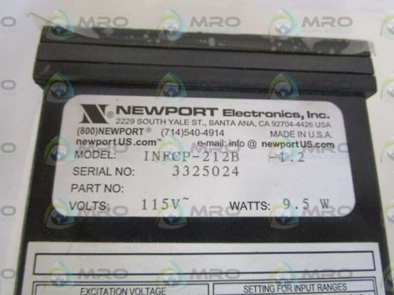 NSNPPORT INC. CONTROL METER INFCP-212B-1.2 NSMP
