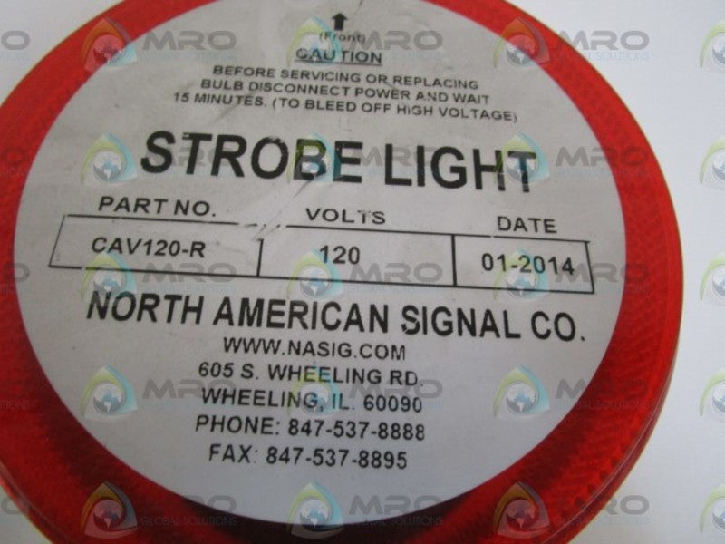 NASIG STROBE LIGHT (RED) 120V CAV120-R UNMP