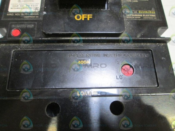 MITSUBISHI NO-FUSE CIRCUIT BREAKER 3P 400AMP NF-SK NSNP