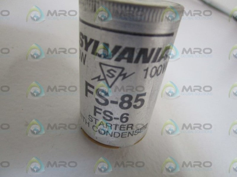 LOT OF 8 SYLVANIA 90-100W LAMP STARTER FS-85 NSNP