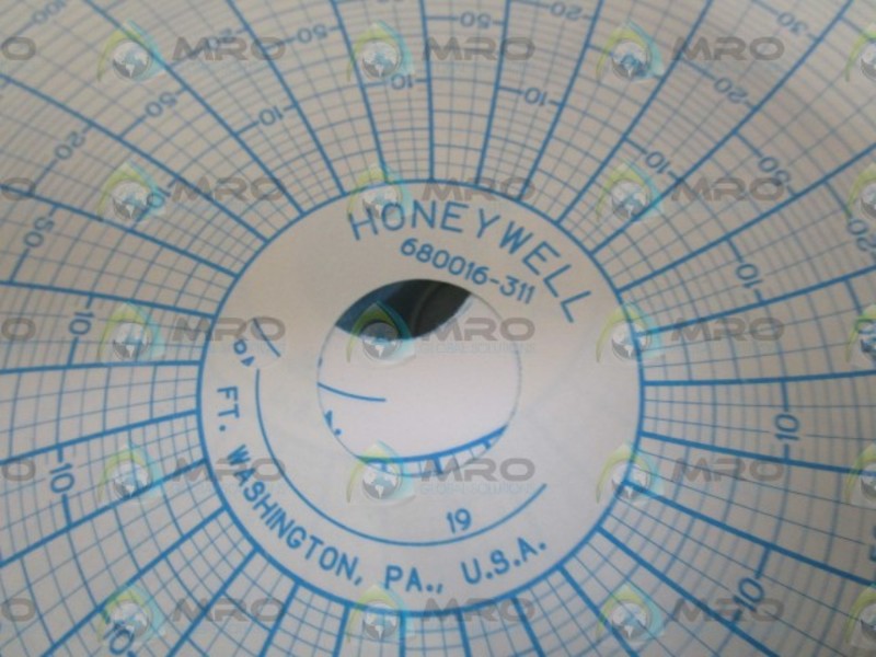 LOT OF 100 HONEYWELL CIRCULAR CHART 680016-311 NSMP