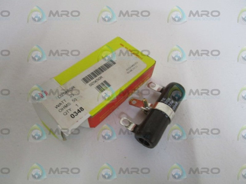 OHMITE 25WATT 50OHMS RESISTOR D25K50R  NSMP