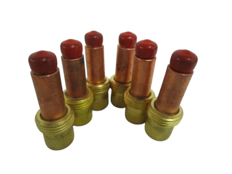LOT OF 6 WELDCRAFT GAS LENS COLLETS BODY FIT 1/6 1.6 NSNP