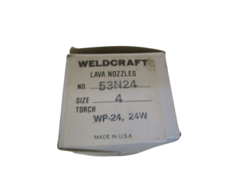 LOT OF 10 WELDCRAFT LAVA NOZZLES SIZE:4 53N24 NSMP