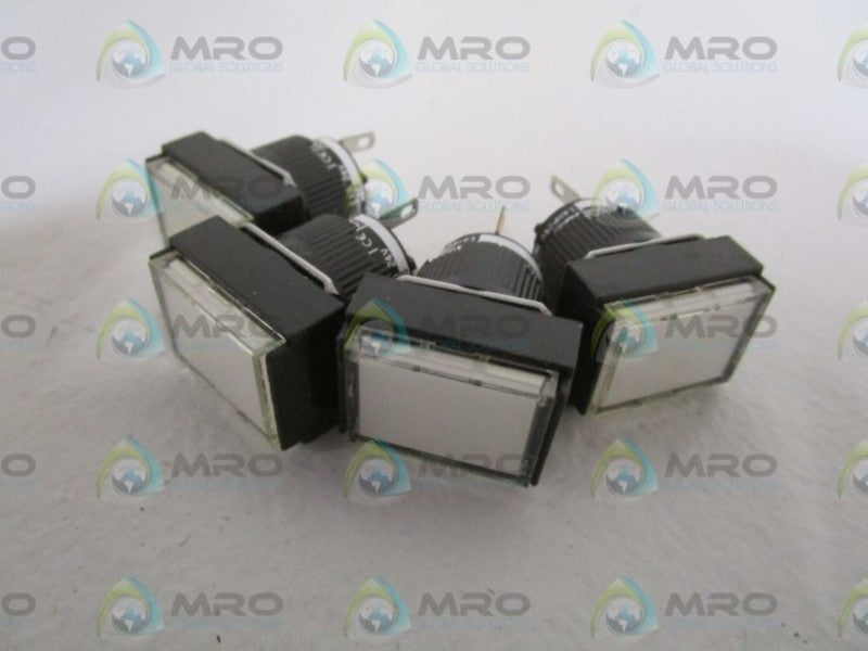 LOT OF 4 FUJI ELECTRIC WHITE PUSHBUTTON SWITCH AH165-ZT E3 NSNP