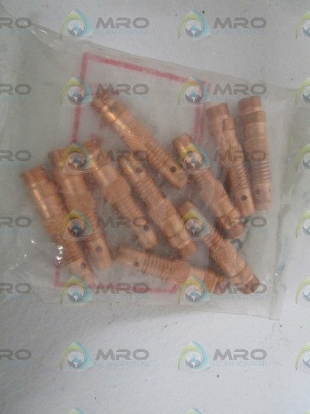 LOT OF 10 WELDCRAFT 1/16 COLLET BODY 1.6MM 10N31 NSMP