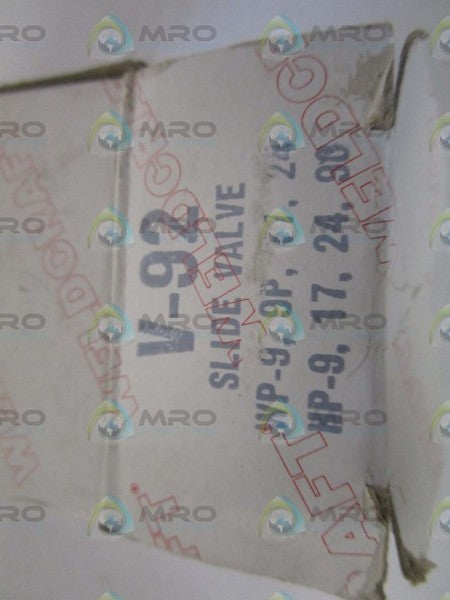 WELDCRAFT SLIDE VALVE V-92 NSMP