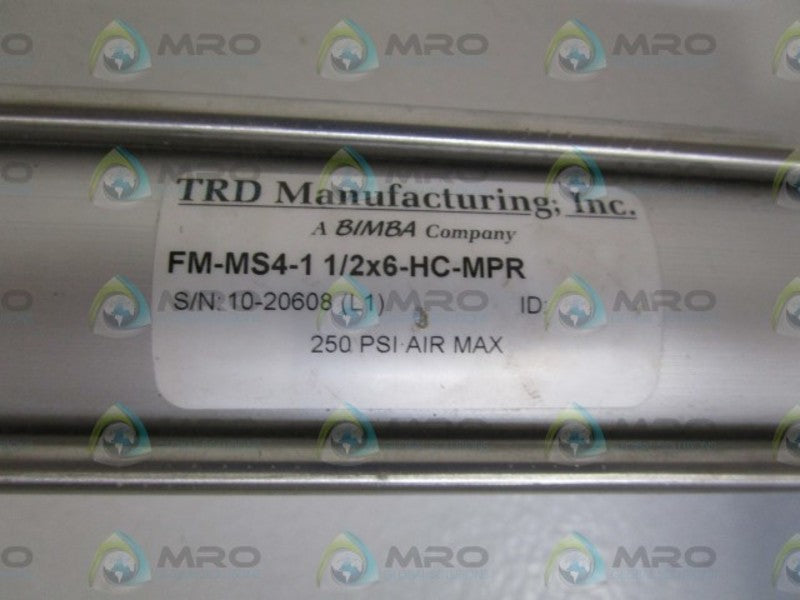 TRD MANUFACTURING INC. CYLINDER FM-MS4-1 1/2X6-HC-MPR NSNP