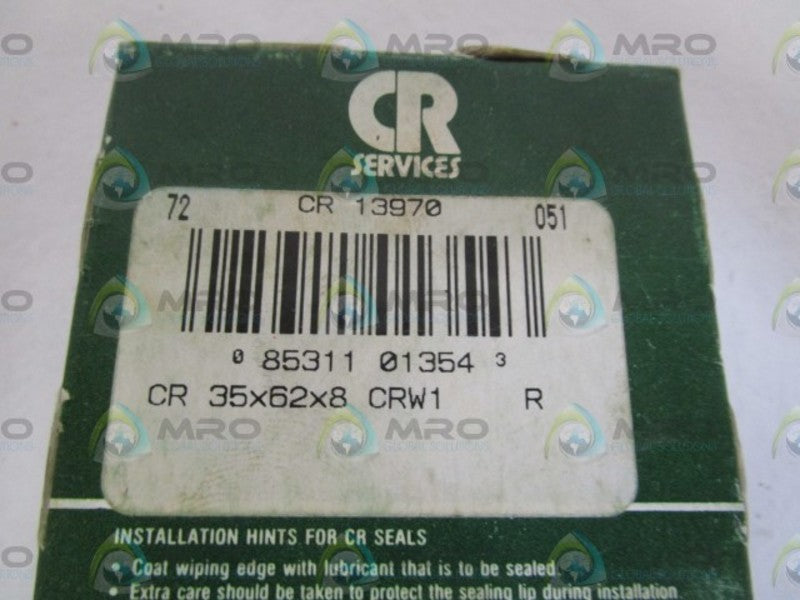 LOT OF 2 CHICAGO RAWHIDE 35X62X8 OIL SEAL 13970 NSMP