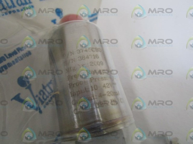 VIATRAN PRESSURE TRANSDUCER 3745CBD ORIGINAL PACKAGE