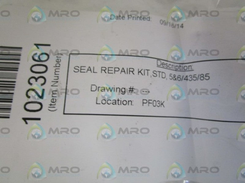 SEAL REPAIR KIT 1023061 NSNP IN BAG