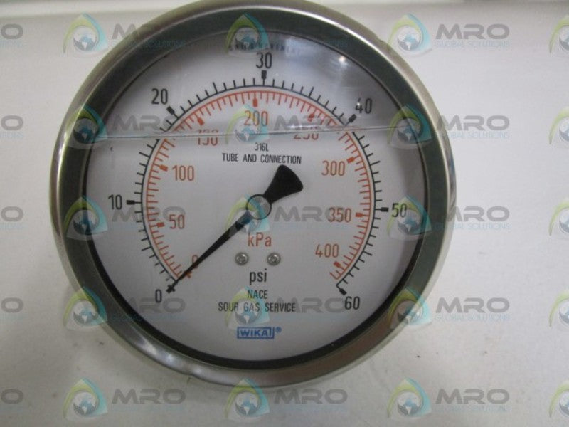 WIKA 233.53 4" 60PSI 1/4"NPT GAUGE 9267412 NSMP