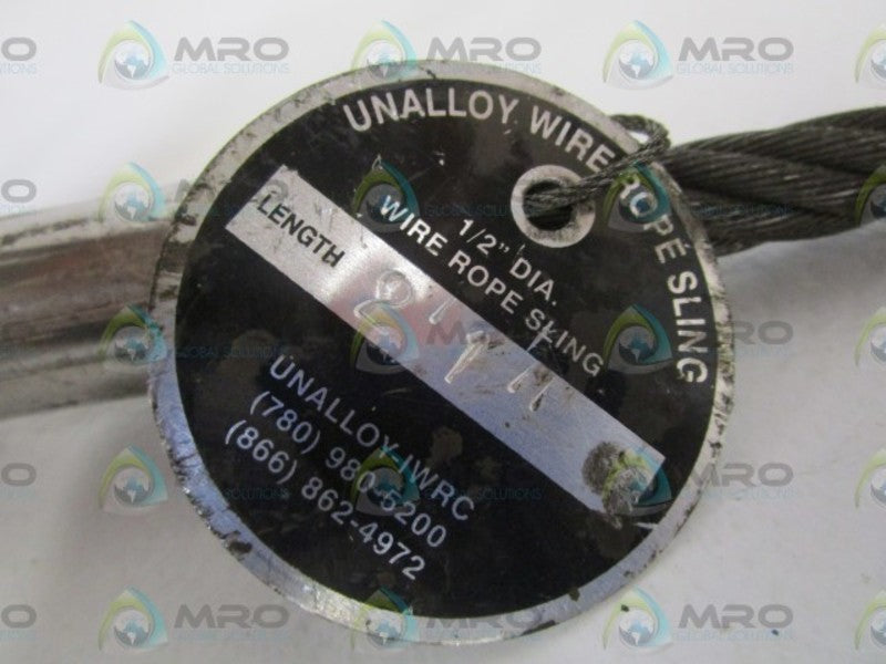 UNALLOY WIREROPE SLING LENGTH: 2'1" NSNP