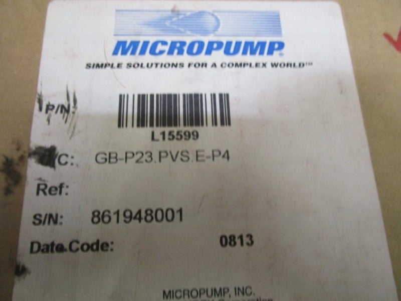 MICROPUMP PUMP HEAD L15599 NSMP