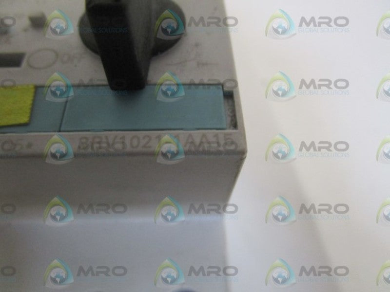 SIEMENS 1,1-1,6A STARTER MOTOR PROCTECTOR 3RV1021-1AA15 UNMP