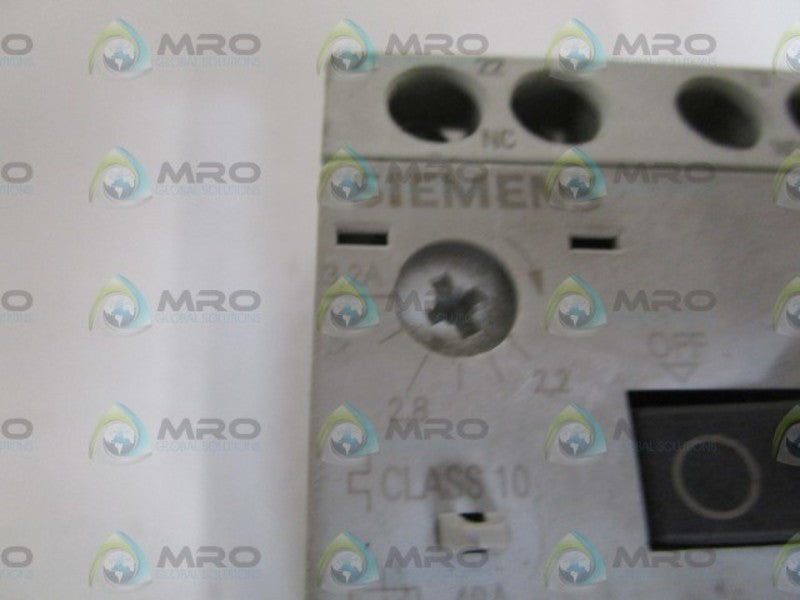SIEMENS 2,2-3,2A MANUAL STARTER 3RV1011-1DA10 UNMP