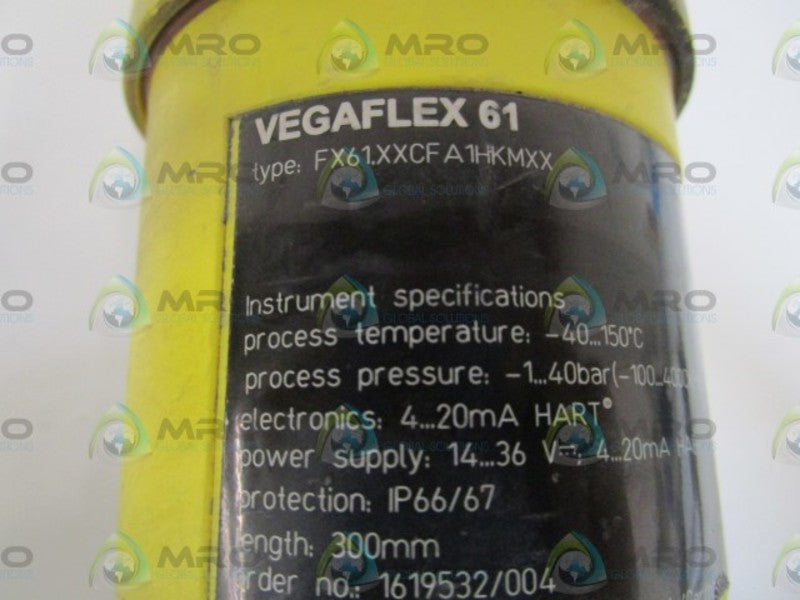 VEGA VEGAFLEX 61 SENSOR FX61.XXCFA1HKMXX UNMP