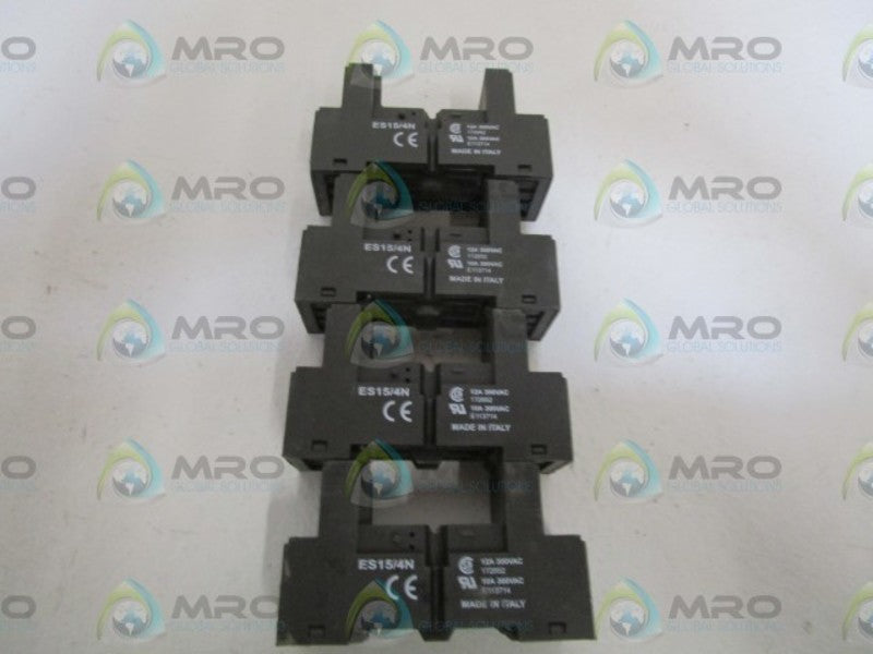 LOT OF 4 RELAY SOCKET ES15/4N UNMP