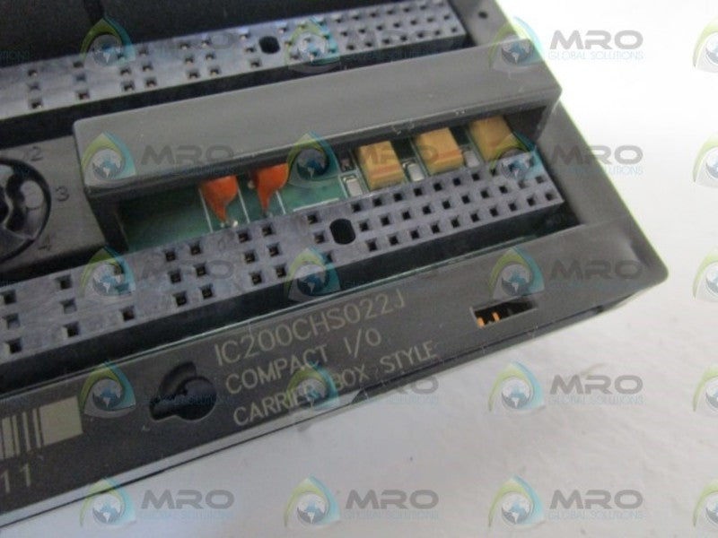 GE FANUC COMPACT I/O CARRIER BOX STYLE IC200CHS022J UNMP
